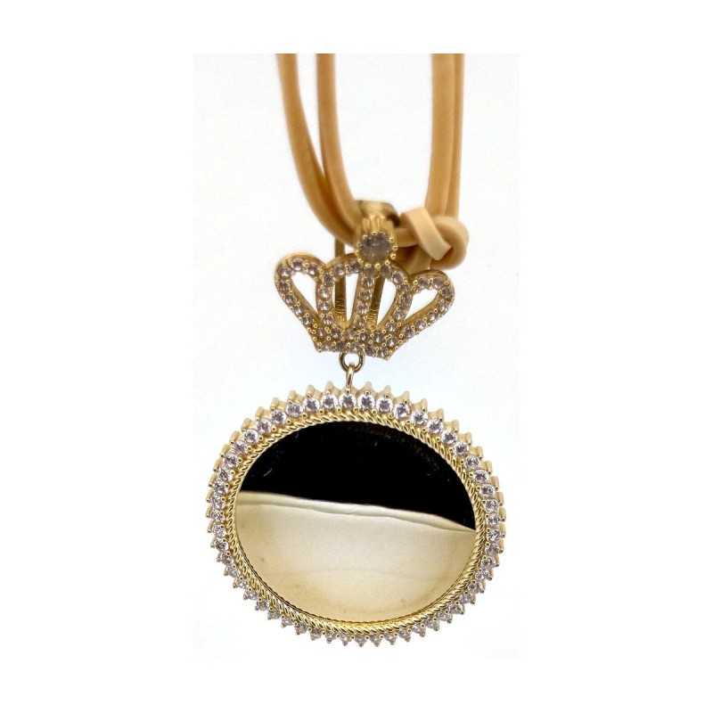 Medalla medalla circonitas de oro 18k